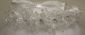 GIRLS COMMUNION VEILS W/ FLOWERS (006803FV)